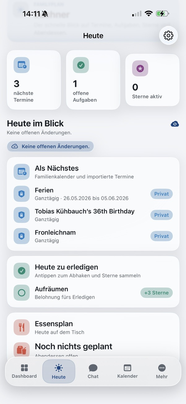 FamilyPlan Familienalltag organisieren Screenshot